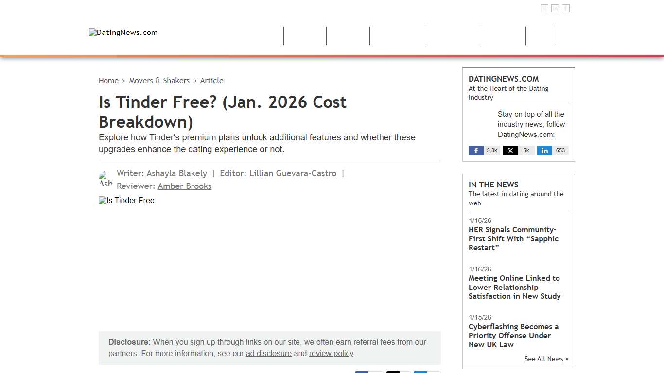 Is Tinder Free? (Jan. 2026 Cost Breakdown)